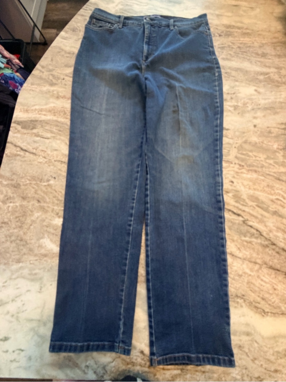 Gloria Vanderbilt Amanda Size 14 Average Medium Wash Stretch Jeans